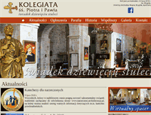 Tablet Screenshot of kolegiatakruszwica.pl